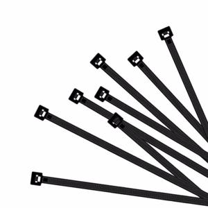 Kabelbinders - zwart - 100 x 2,5 mm - 100x stuks - tie ribs / tie wraps