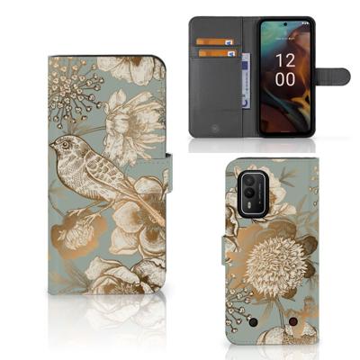 Hoesje voor Nokia XR21 Vintage Bird Flowers