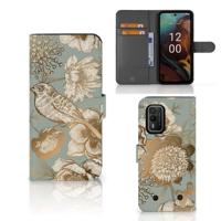 Hoesje voor Nokia XR21 Vintage Bird Flowers