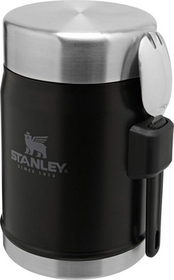 Stanley The Legendary Food Jar + Spork 14Oz / .4L Drinkbeker Matte Black 400ML