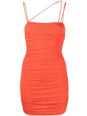 Lama Jouni robe courte à fines bretelles - Orange