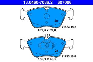 ATE Remblokset 13.0460-7086.2