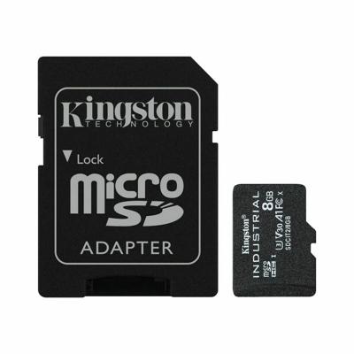 Micro SD geheugenkaart met adapter Kingston Industrial