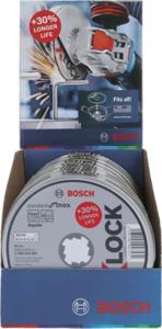 Bosch Accessories X-LOCK Standard for Inox WA 60 T BF 2608619267 Doorslijpschijf recht 125 mm 10 stuk(s)