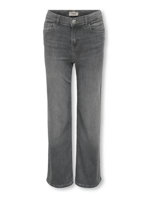 Kids ONLY winter jeansbroek meisjes - grijs - KogMadison - wide leg fit