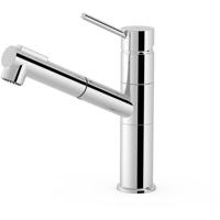Keukenkraan Tres Cocina Chroom | Opbouw | Mengkraan | Uitrekbare sproeier | 1-hendel | Rond | Chroom