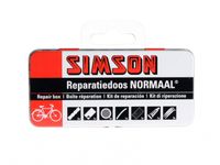Simson reparatiedoos Normaal 8 x 6 cm aluminium rood 10 delig