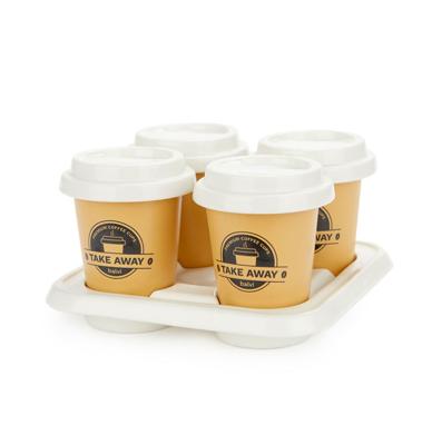 Koffiekopjes Takeaway Porselein - Set van 4