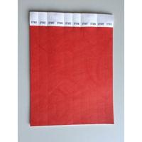 Toegangsbandjes kleur rood 100 stuks