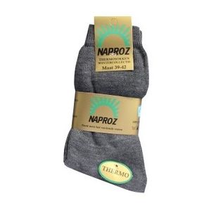 Naproz Thermo Sokken Grijs Maat 43-46 3 Paar