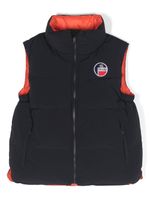 Fusalp Kids gilet réversible à patch logo - Bleu