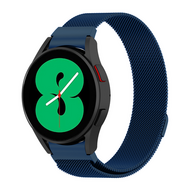 Samsung Galaxy watch 7 - 40mm / 44mm - Milanese bandje (ronde connector) - Donkerblauw - thumbnail