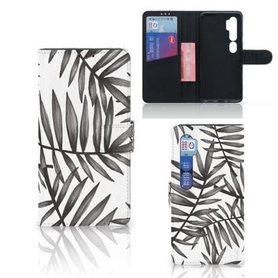 Xiaomi Mi Note 10 Pro Hoesje Leaves Grey Xiaomi Mi Note 10 Pro Hoesje Leaves Grey