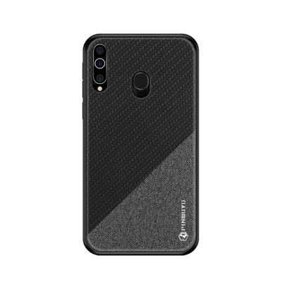PINWUYO eert serie schokbestendige PC + TPU beschermhoes voor Galaxy A60 (zwart)