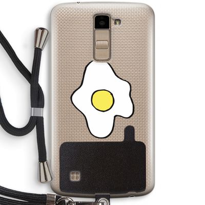 Spiegelei: LG K10 (2016) Transparant Hoesje met koord
