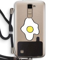Spiegelei: LG K10 (2016) Transparant Hoesje met koord