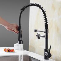 Multifunctionele koud warm water tank keuken voorjaar dubbele nozzle 360 graden roterende kraan zonder slang