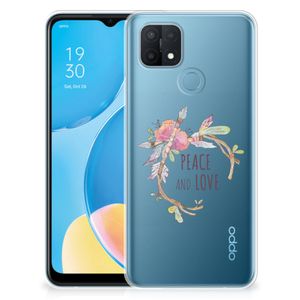 OPPO A15 Telefoonhoesje met Naam Boho Text