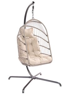 Tropilex Hangstoelset 'Egg' Grey - Grijs - 160 kg