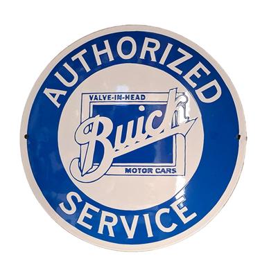 Buick Service Emaille Bord - Ø30cm