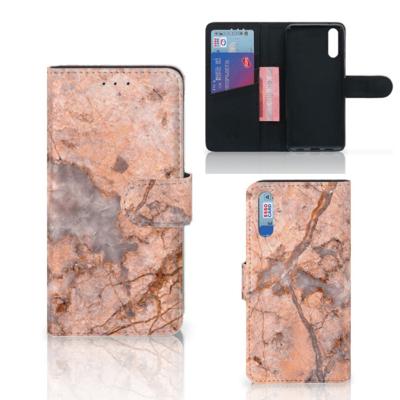 Huawei P20 | Bookcase | Marmer Oranje