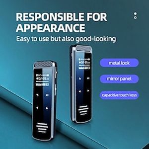 32 GB Digitale Spraakrecorder Met Spraakgestuurde Opname En Weergave Usb Oplaadbare Dictafoon Dicteermachine Met Mp3 Speler