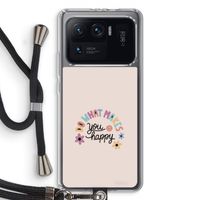 Happy days: Xiaomi Mi 11 Ultra Transparant Hoesje met koord