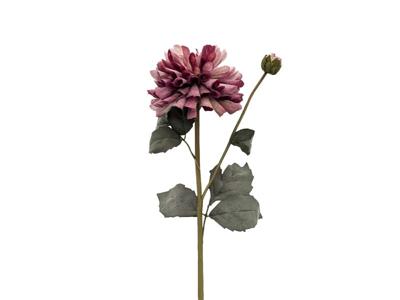 Kunstbloem dahlia 61 cm, paars - Buitengewoon de boet