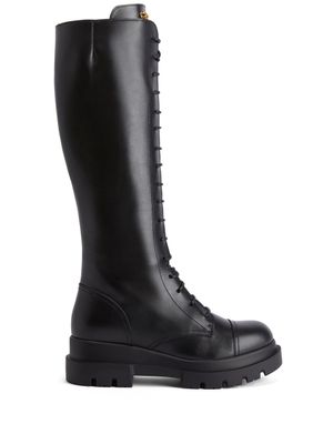 Giuseppe Zanotti bottines Tankie Boot à lacets - Noir