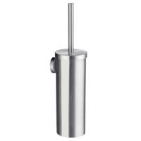 Smedbo Home Toiletborstelhouder - gesloten - wandmodel - geborsteld chroom HS332