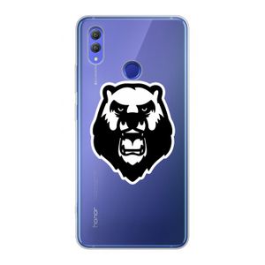 Angry Bear (white): Honor Note 10 Transparant Hoesje
