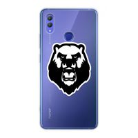 Angry Bear (white): Honor Note 10 Transparant Hoesje