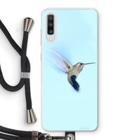 Kolibri: Samsung Galaxy A70 Transparant Hoesje met koord Kolibri: Samsung Galaxy A70 Transparant Hoesje met koord