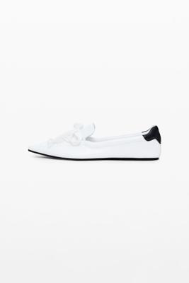 Maitrepierre leren ballerina - WHITE - 36