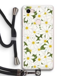 Summer Daisies: Pixel 3 Transparant Hoesje met koord