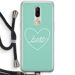 Best heart pastel: OnePlus 6 Transparant Hoesje met koord