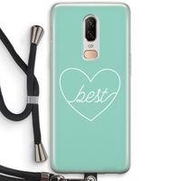 Best heart pastel: OnePlus 6 Transparant Hoesje met koord