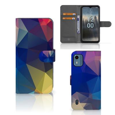 Nokia C12 | Book Case | Polygon Dark