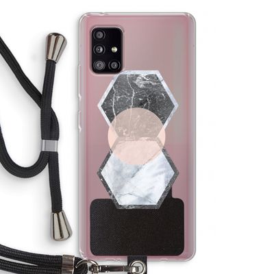 Creatieve toets: Samsung Galaxy A51 5G Transparant Hoesje met koord