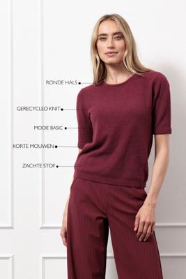Felica soft pullover - bordeaux - 13137