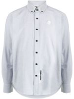 AAPE BY *A BATHING APE® chemise en coton à patch logo - Gris