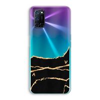 Gouden marmer: Oppo A72 Transparant Hoesje