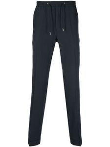 Paul Smith pantalon en lin à taille à lien de resserrage - Bleu