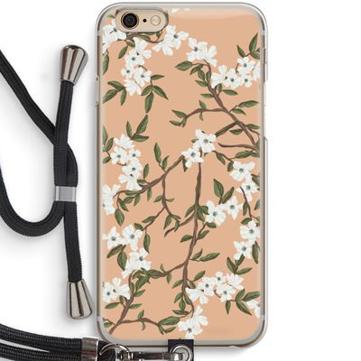 Blossoming spring: iPhone 6 / 6S Transparant Hoesje met koord