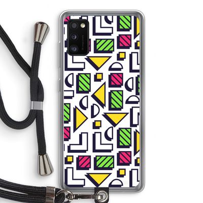 8-bit N°4: Samsung Galaxy A41 Transparant Hoesje met koord