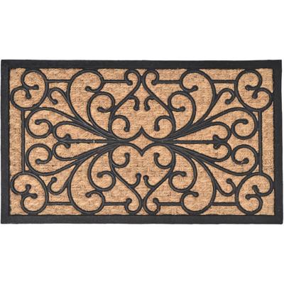 Luance Warm Welcome Deurmat - anti slip - rechthoek - natural - 60 x 40 cm - schoonloopmat