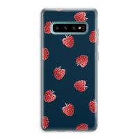 Framboosjes: Samsung Galaxy S10 Plus Transparant Hoesje