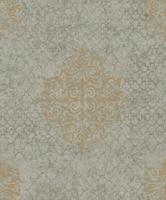 Galerie Lustre Behang met grote metallic ornamenten - CM2486