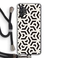 Crazy pattern: Samsung Galaxy A32 5G Transparant Hoesje met koord