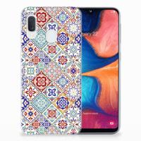 Samsung Galaxy A20e | TPU | Siliconen hoesje | Tiles Color